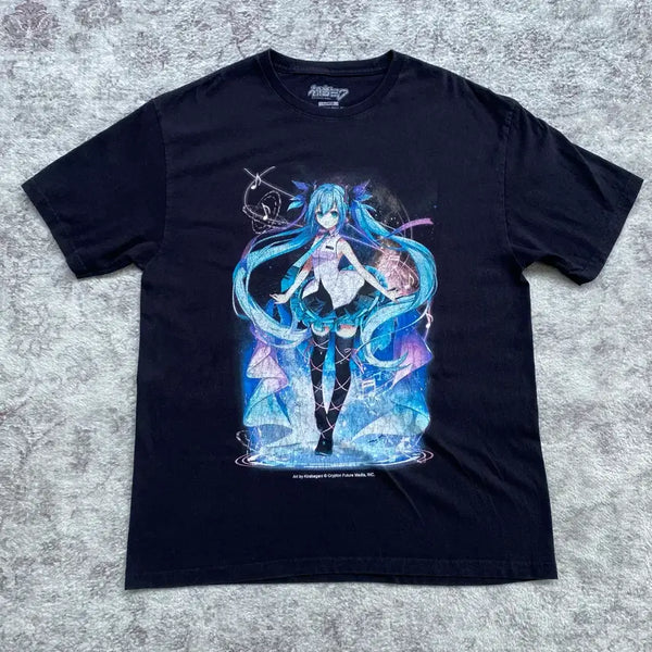 [BUNJANG] Hatsune Miku Official Animation T-Shirt / 하츠네 미쿠 오피셜 애니메이션 티셔츠 애니티