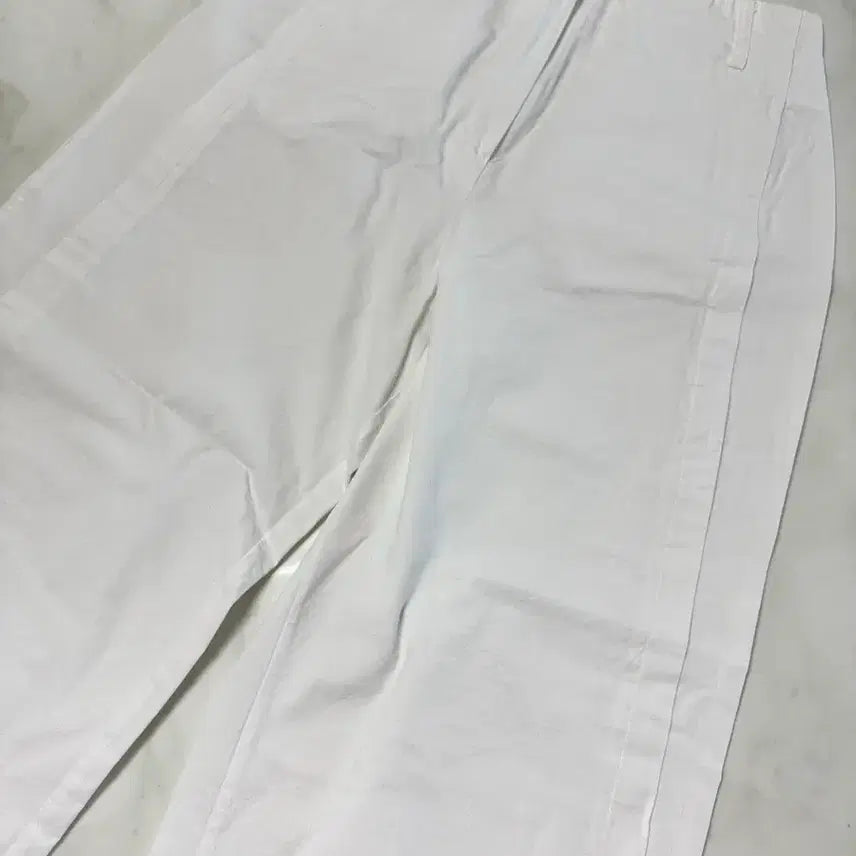 [BUNJANG] White Cotton Pants - Size S / 흰색 면바지-s