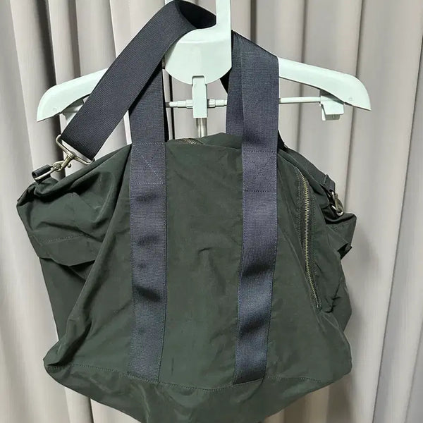 [BUNJANG] Sansan Gear Washed Duffel Bag Black / 산산기어 더플백 워시드 블랙