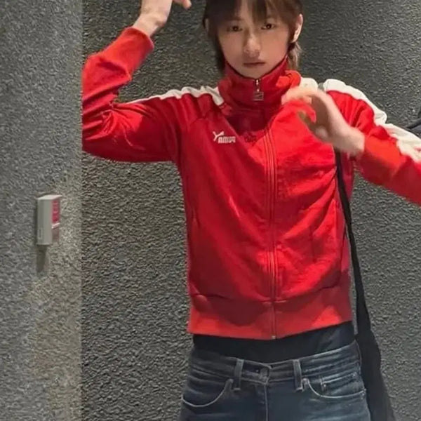 [BUNJANG] Cortis Joohoon Puma Red Sideline Track Top Jersey / (코르티스 주훈)푸마 레드 사이드라인 트랙탑 져지 (No.94)