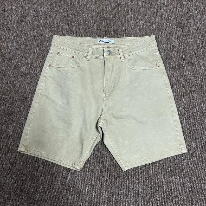 [BUNJANG] ZARA Beige Cotton Shorts Size 32 / 자라 ZARA 베이지 코튼 반바지 32