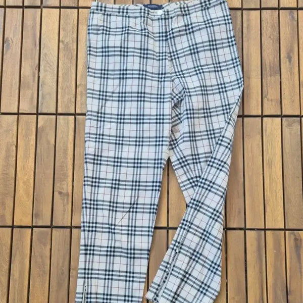 [BUNJANG] Burberry Check Slacks Pants - Size S / (버버리) 체크 바지 S