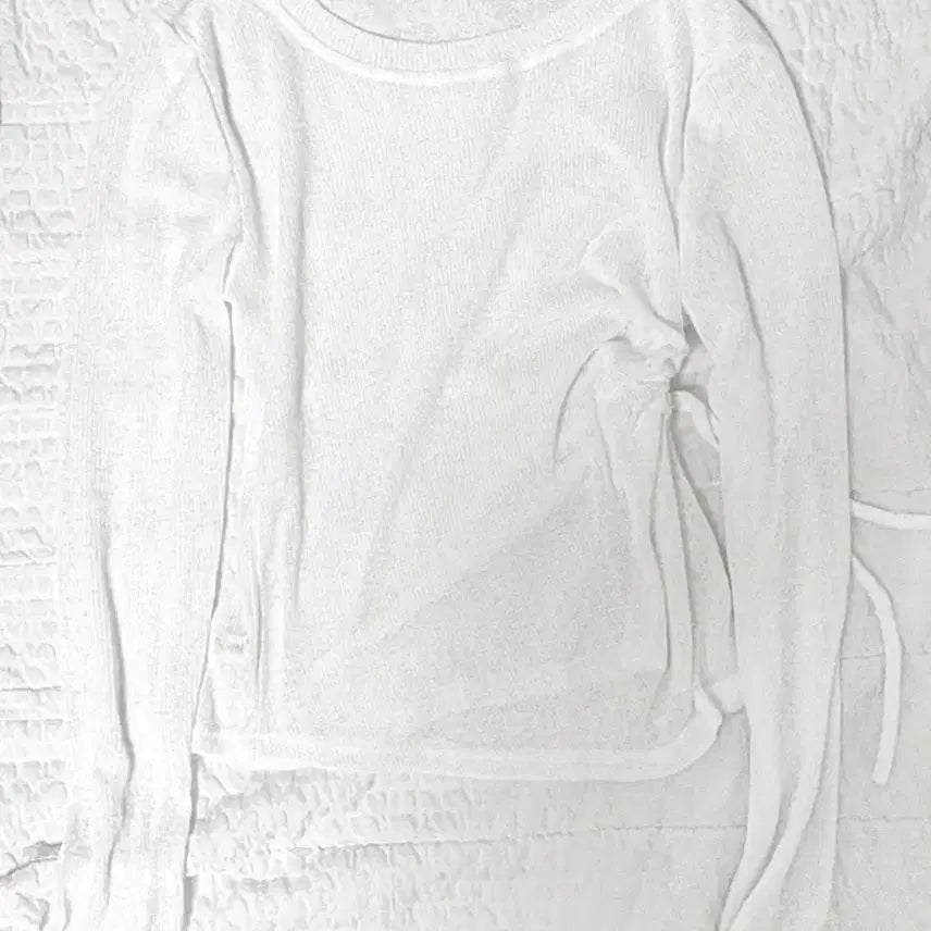 [BUNJANG] Ruched Sleeve Long-Sleeve Top / 셔링 포인트 긴팔