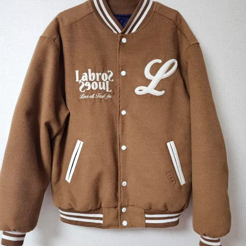[BUNJANG] LABROS 290UL Baseball Jumper Brown / LABROS 290UL 야구 점퍼 브라운