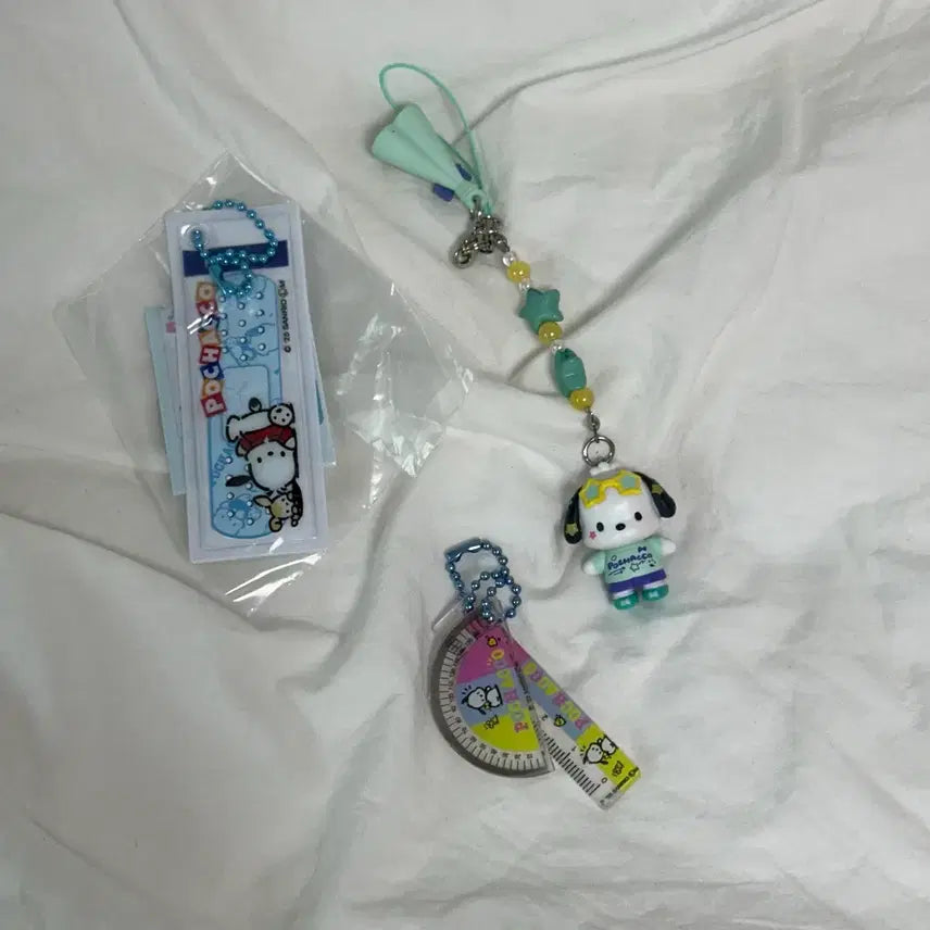 [BUNJANG] Pochacco Kirameki 2 Keychain & 2 Gacha Set / 포차코 키라메키2 키링+ 가챠2종일괄