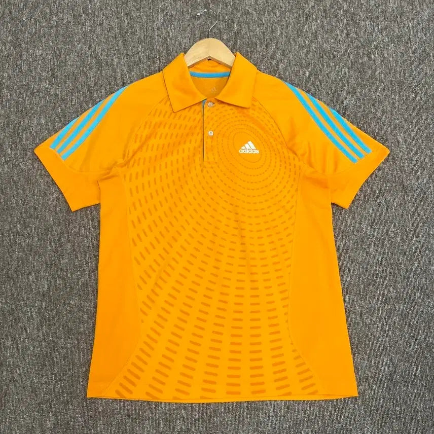 [BUNJANG] Adidas Orange Short Sleeve Collared T-Shirt Size S / 아디다스 오렌지 반팔 카라티 S