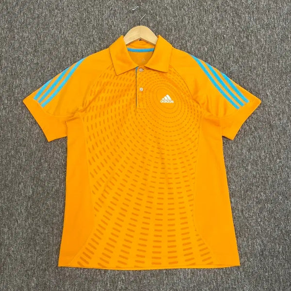 [BUNJANG] Adidas Orange Short Sleeve Collared T-Shirt Size S / 아디다스 오렌지 반팔 카라티 S