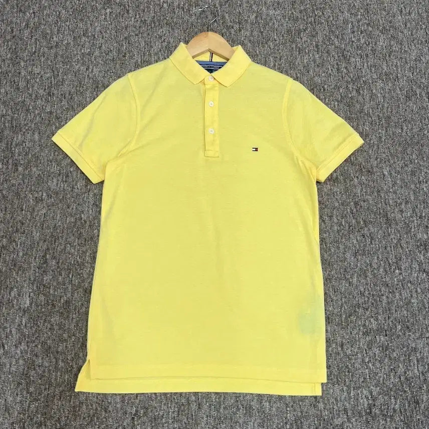 [BUNJANG] Tommy Hilfiger Yellow Slim Fit Polo Shirt S / 타미힐피거 옐로우 슬림핏 카라티 S