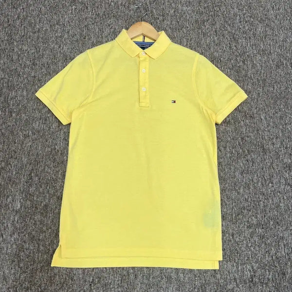 [BUNJANG] Tommy Hilfiger Yellow Slim Fit Polo Shirt S / 타미힐피거 옐로우 슬림핏 카라티 S