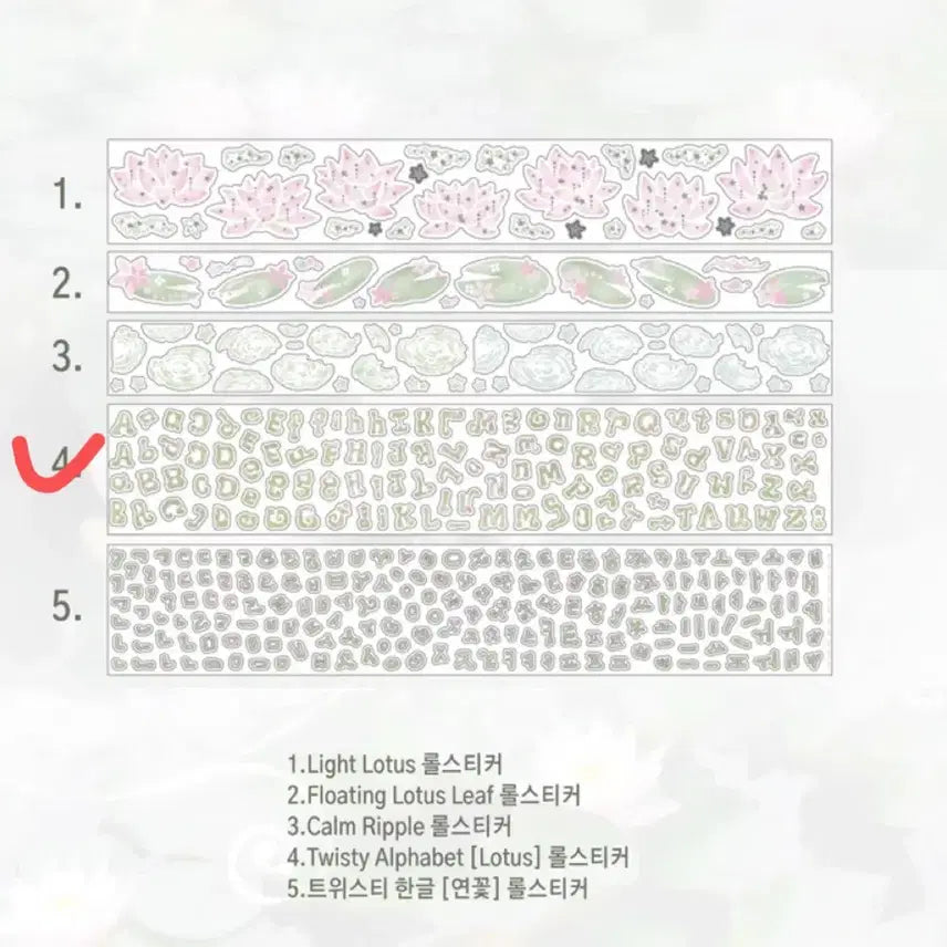 [BUNJANG] Stickers Twisty Alphabet Kiss-Cut Stickers / 스티커스 - 트위스티 알파벳 키스컷