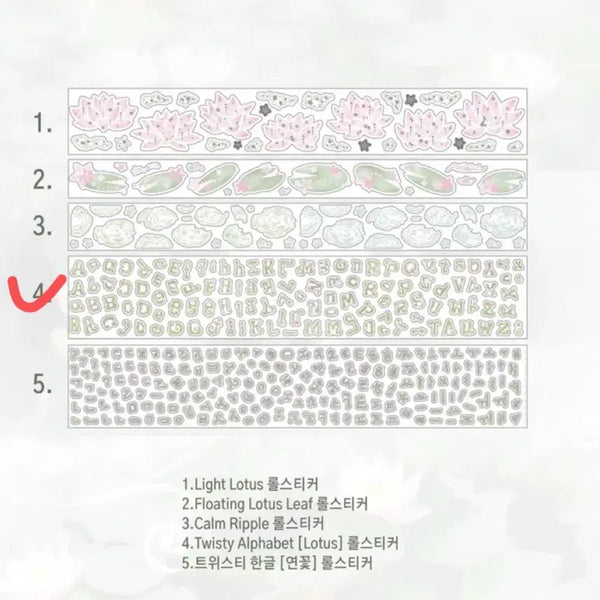 [BUNJANG] Stickers Twisty Alphabet Kiss-Cut Stickers / 스티커스 - 트위스티 알파벳 키스컷