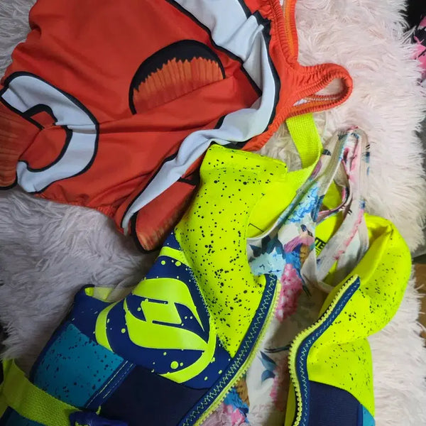 [BUNJANG] Children's Life Vest & Nemo Swimsuit Set (Ages 3-5) / 15kg.  (구명조끼) +( 3~5세 90M수영복)+(니모수영복)