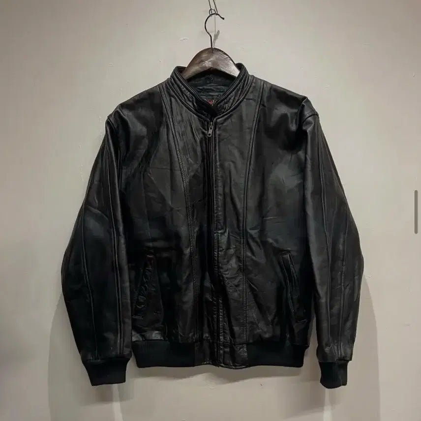 [BUNJANG] Japanese Vintage Cowhide Leather Jacket / (일본빈티지) 소가죽 가죽자켓