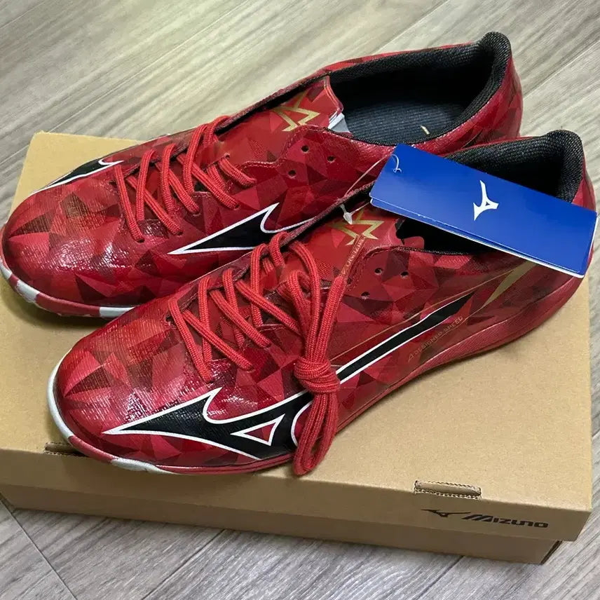 [BUNJANG] Mizuno Alpha 2 Elite AS Futsal Shoes Ruby Red / [새상품] 미즈노 알파 2 엘리트 as 풋살화