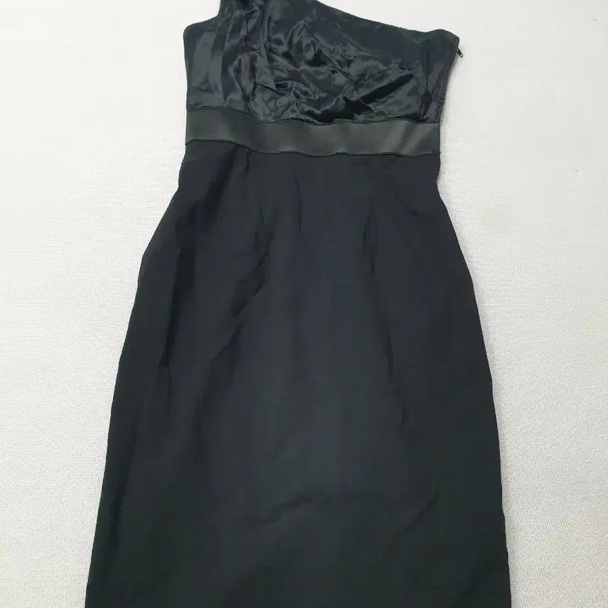 [BUNJANG] DKNY Black One-Shoulder Midi Dress Size 44 / DKNY 블랙 원숄더 원피스 44 여성80