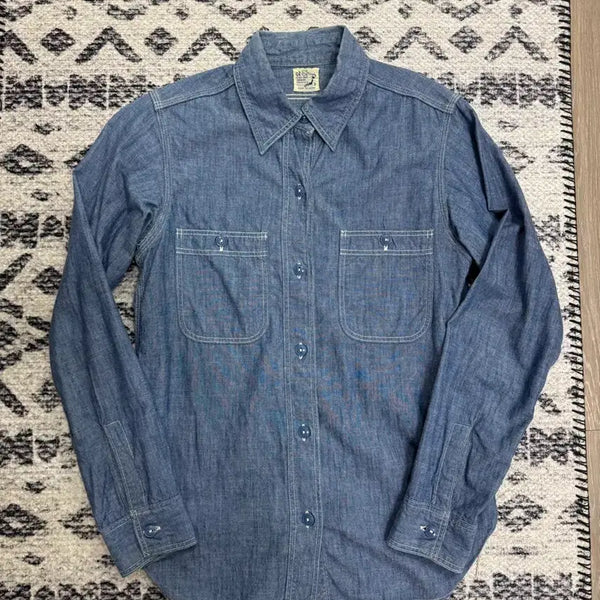[BUNJANG] OrSlow Chambray Shirt Size 1 / 오어슬로우 샴브레이셔츠 1 사이즈 판매합니다.