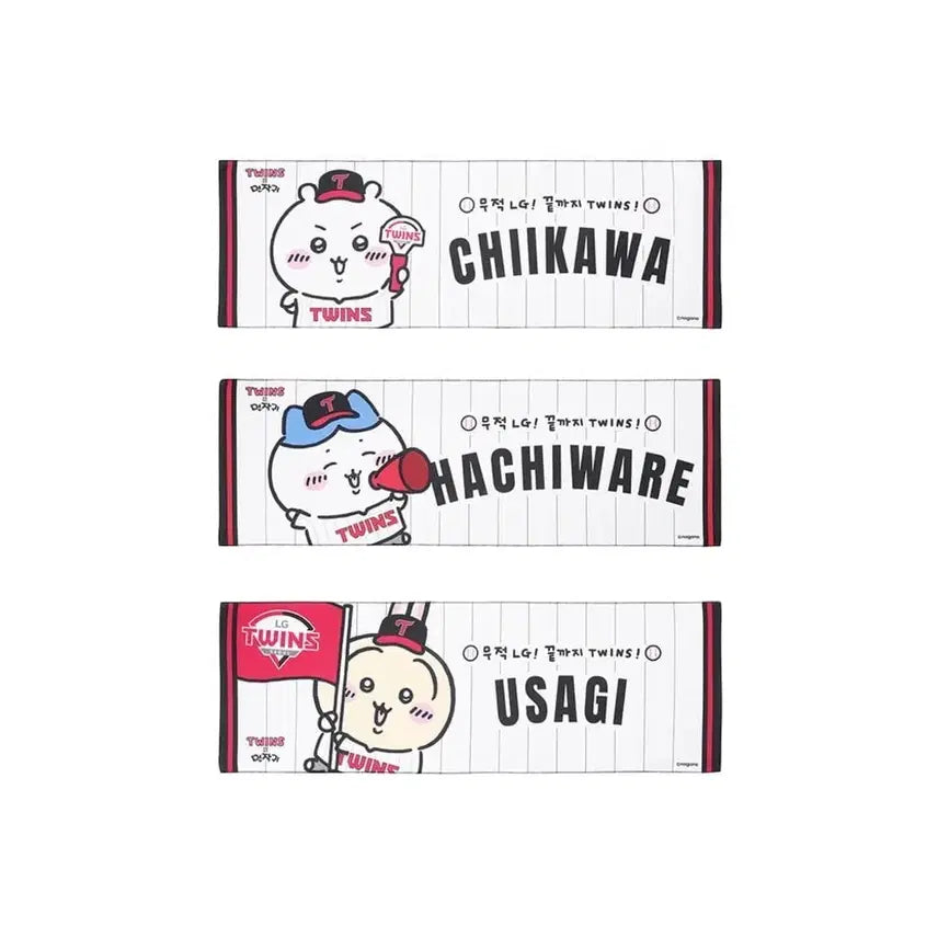 [BUNJANG] LG Twins "Meonjakgwi" Cooling Towel - Chikawa Usagi, Hachiware / LG트윈스 먼작귀 쿨타올 치이카와 우사기 토끼 그르마 하치와래