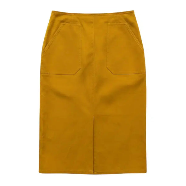 [BUNJANG] On & On Mustard Slit Skirt / 여성67/ 온앤온 머스타드 트임 스커트 치마 빈티지킹
