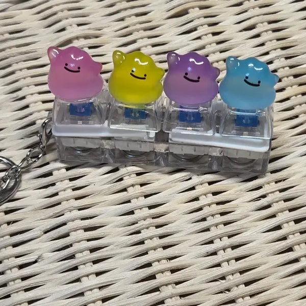 [BUNJANG] Ditto Keycap Keyring Set / 메타몽 키캡키링