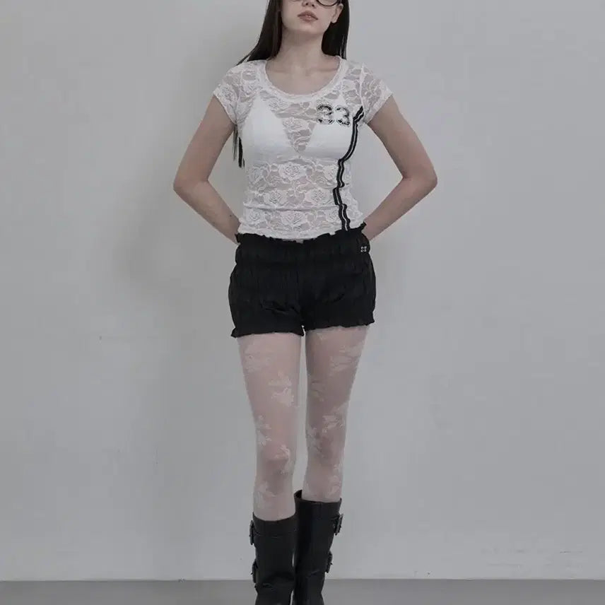 [BUNJANG] 33 Lace Top (White) / 셋업이엑스이 33 LACE TOP (WHITE)