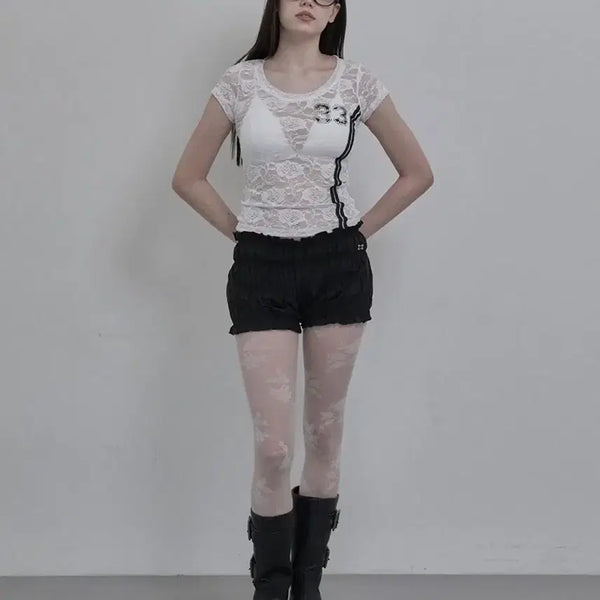 [BUNJANG] 33 Lace Top (White) / 셋업이엑스이 33 LACE TOP (WHITE)