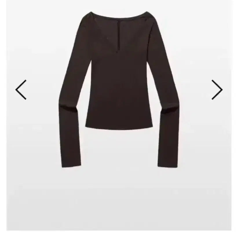 [BUNJANG] Kimseoul 513 V-Neck Long Sleeve (Brown) / Kimseoul 킴서울 513 브이넥 롱슬리브 (브라운)