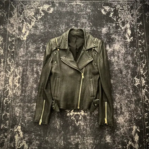 [BUNJANG] Unknown Lamb Skin Rider Jacket / "Unknown" Lamb skin rider jacket