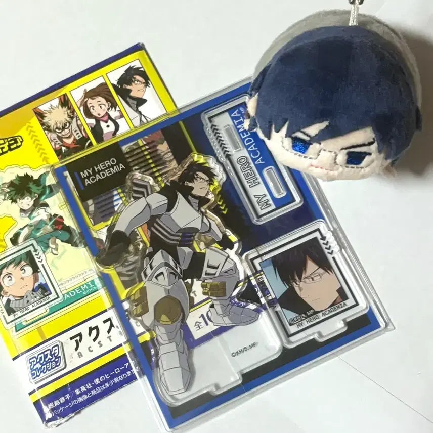 [BUNJANG] My Hero Academia Iida Tenya Acrylic Stand & Mochi-masu Plush Bundle Set / 나히아 이이다 텐야 아크릴, 모찌마스 인형 일괄