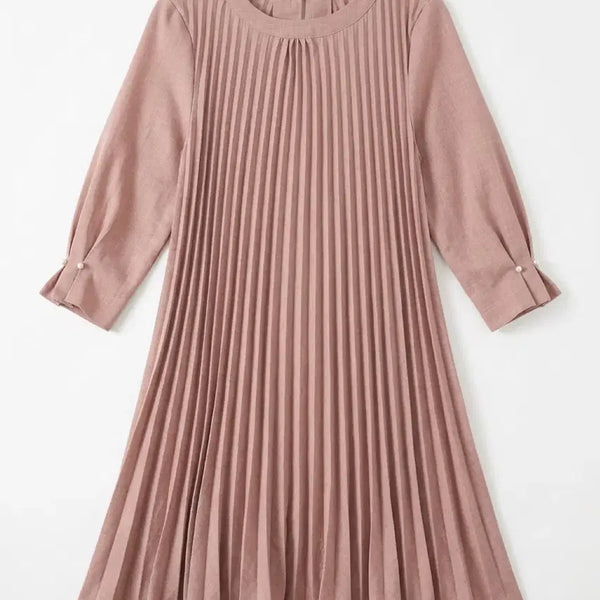 [BUNJANG] GDAN Women's Full Pleated Suit Dress - Vintage King / 여성F/ GDAN 전체 플리츠 정장 원피스 빈티지킹
