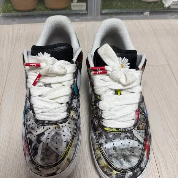 [BUNJANG] Nike x PEACEMINUSONE Air Force 1 Low Para-noise Sneakers / [260] 나이키 피마원 포스 1 로우 파라노이즈