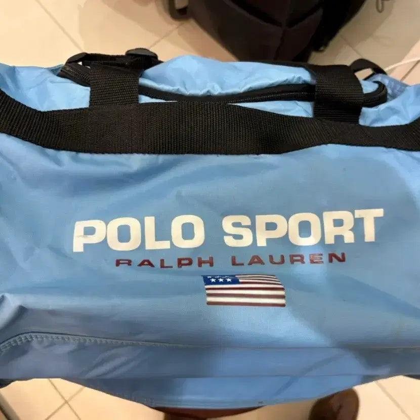 [BUNJANG] Polo Ralph Lauren Polo Sport Duffle Bag Light Blue / 폴로 랄프로렌  폴로스포츠 더플백 라이트 블루