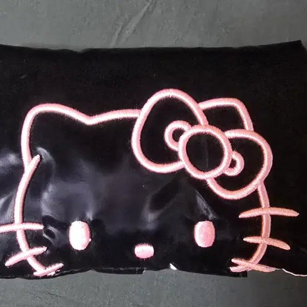 [BUNJANG] WAKEMAKE Hello Kitty Black Passport Wallet / 웨이크메이크 헬로키티 블랙 여권지갑