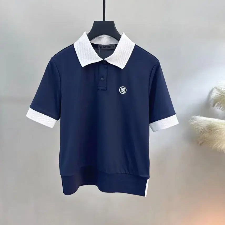 [BUNJANG] Women's Golf Short Sleeve T-Shirt (Navy, Size M) / 여성 골프 반팔티 M사이즈