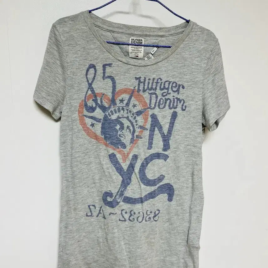 [BUNJANG] Hilfiger Denim Grey T-Shirt (S) / [정품] 힐피거 데님(HILFIGER DENIM) 그레이 반팔 티셔츠 (S)