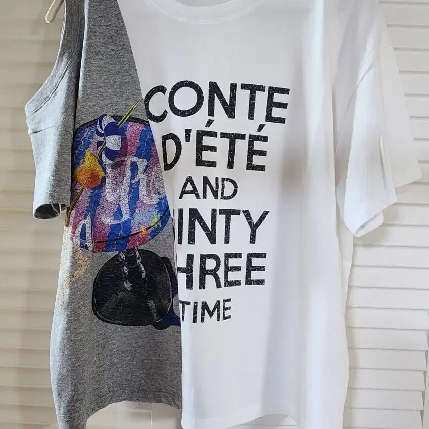 [BUNJANG] Smith 11 Short Sleeve T-Shirt White/Gray / (새상품)스미스 11 반팔 티셔츠 화이트/그레이