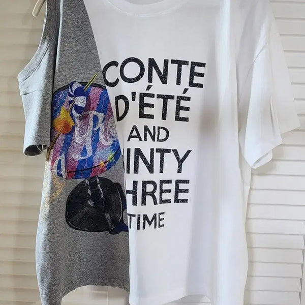 [BUNJANG] Smith 11 Short Sleeve T-Shirt White/Gray / (새상품)스미스 11 반팔 티셔츠 화이트/그레이