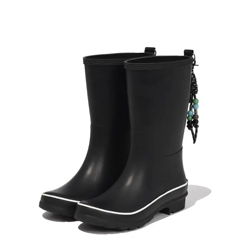 [BUNJANG] Physical Department 3-Way Basic Long Rain Boots Black 250 / 새상품) 피지컬디파트먼트 3way 베이직 롱 레인부츠 블랙 250