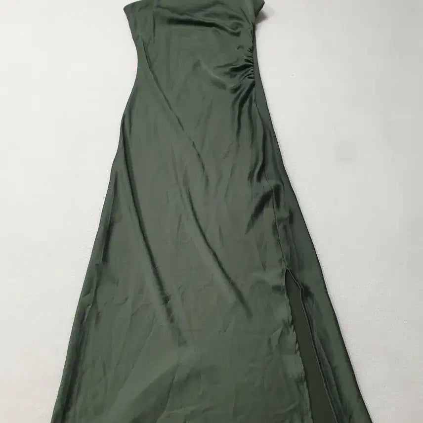[BUNJANG] Zara Khaki Green Satin Slip Maxi Dress / 자라 카키그린 슬립 롱 원피스 여성85