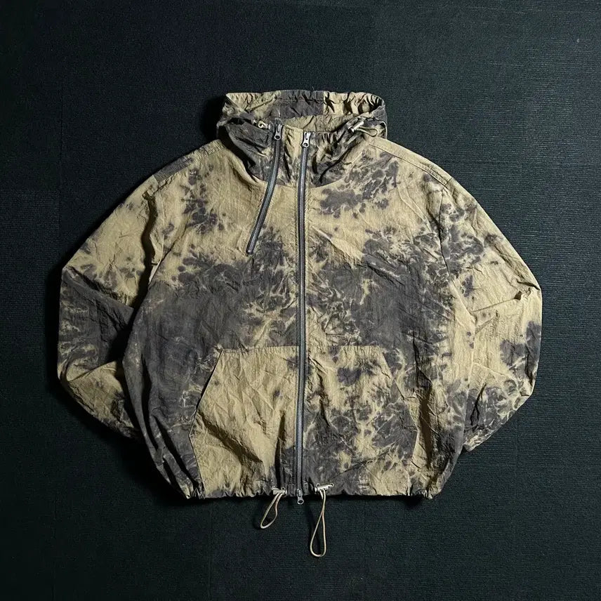 [BUNJANG] IEY Blossom Brown Windbreaker Jacket / IEY 이에이 블라썸 브라운 바람막이 자켓