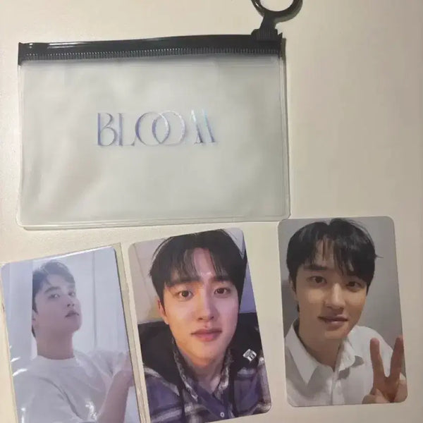 [BUNJANG] EXO D.O. DO Kyungsoo Bloom Fancon Entry Photocard Set (3 cards + pouch) / 엑소 디오 도경수 블룸 bloom 팬콘 입장포카 세트 (3장+파우치)