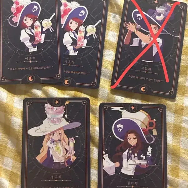 [BUNJANG] Zombie High School Magic High Card Deck Bundle Set / 좀비고 마법고 카드덱 수영부 이윤지 서강재 맹규리 김아현 일괄