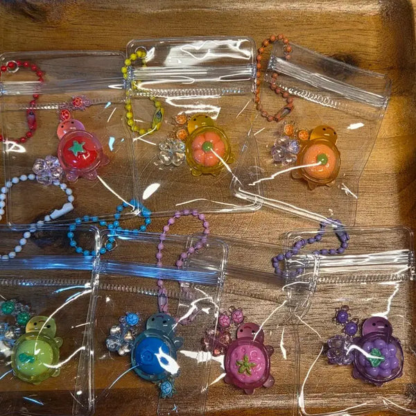 [BUNJANG] Cute Fruit Turtle Keychain Set / 귀여운 과일 거북이 키링세트[일괄]