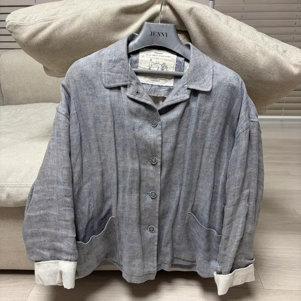 [BUNJANG] Shamale Linen Jacket / shamale 린넨 마 자켓