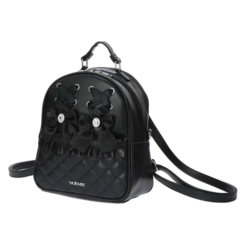 [BUNJANG] Nohemi Lace-Up Backpack Black / 양지뢰 노에미 레이스업 백팩 가방 블랙 양도 판매