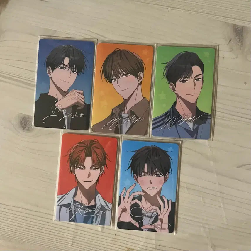 [BUNJANG] Mangasal The Dawn Lucky Draw Autographed Photocard 5-Card Bundle Set / 망아살 더던 팝업 럭키 드로우 싸인 포카 5장 일괄 양도