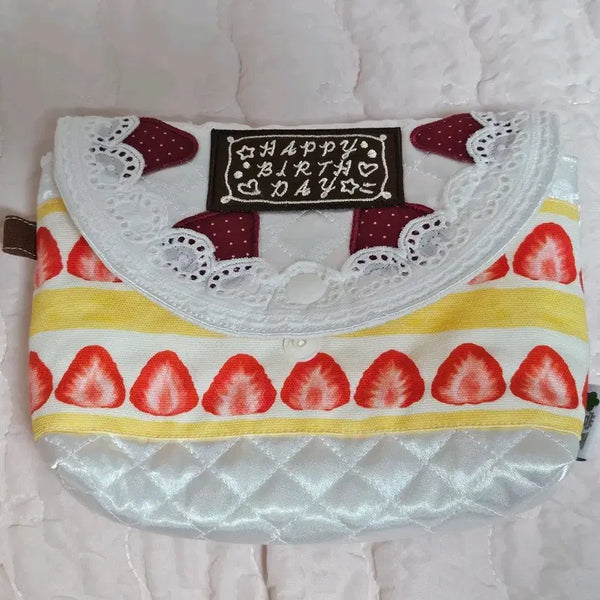 [BUNJANG] Broccoli Sangha Strawberry Cake Pouch / 브로콜리상하 딸기케이크 파우치