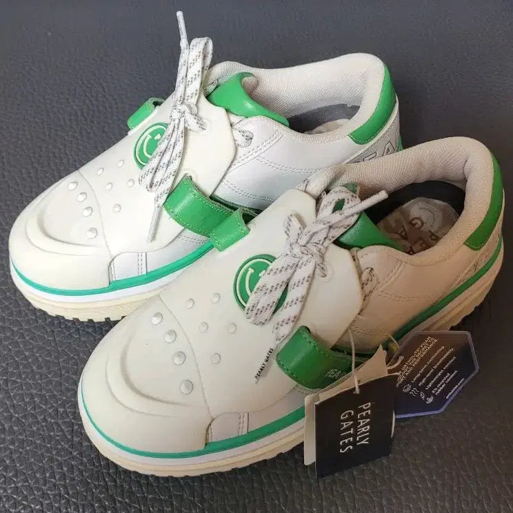 [BUNJANG] PARAGATES Women's Spikeless Golf Shoes White/Green / 파리게이츠 골프화 여성 스파이크리스화 (새상품)
