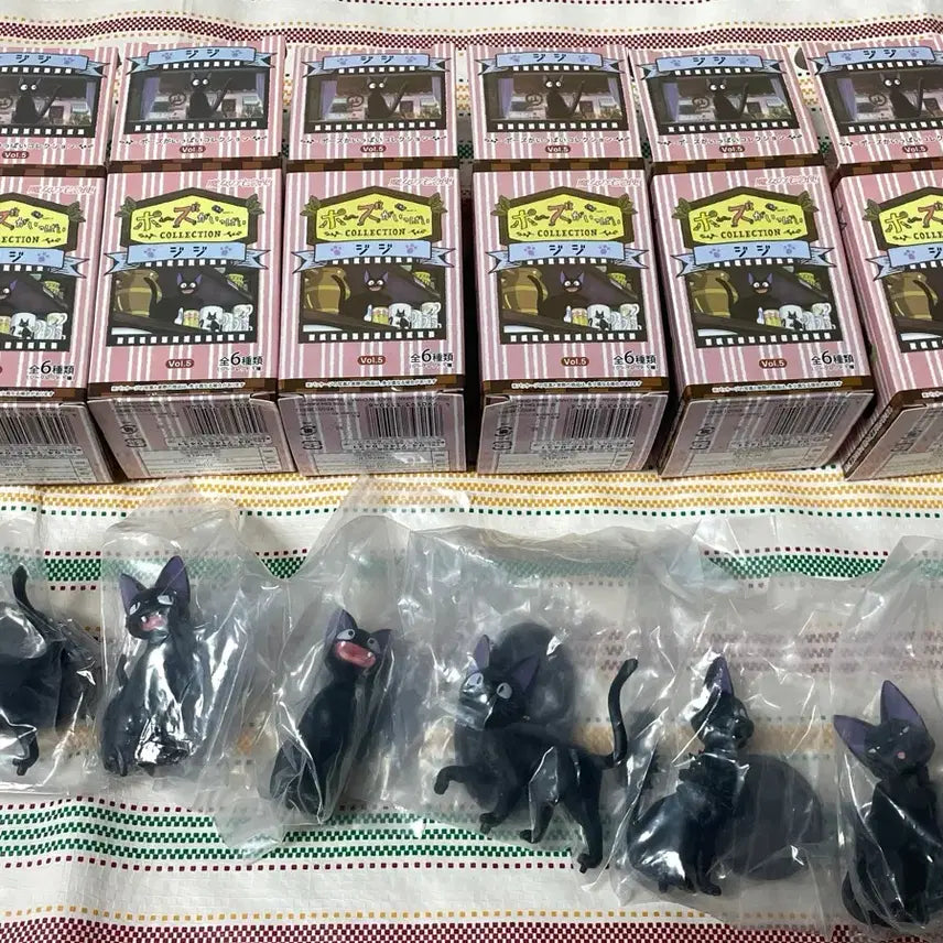 [BUNJANG] Kiki's Delivery Service Jiji Cat Figure Full Set New / 마녀배달부 키키 고양이 지지 랜덤 피규어 풀세트 새상품
