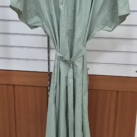 [BUNJANG] Mint Shirring Detail Long Dress / 롱 원피스(새상품)