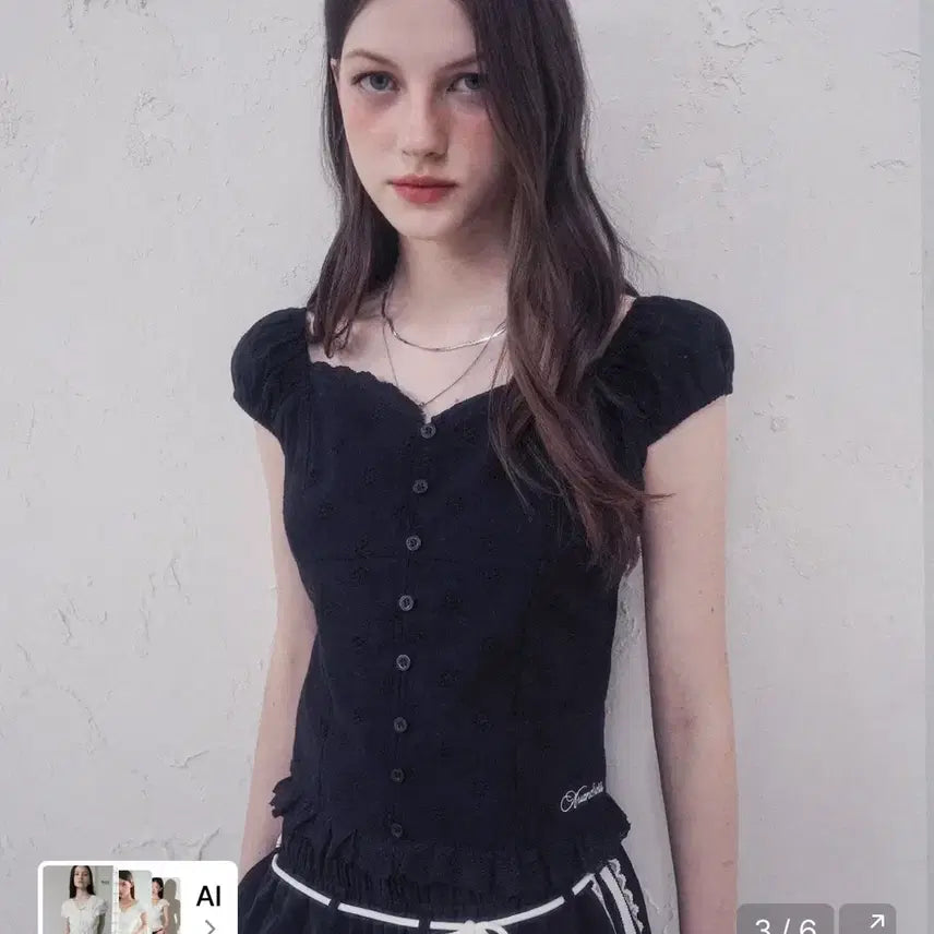 [BUNJANG] UrbanDress Misty Bow Blouse Black / 어반드레스 미스티 보우 블라우스 블랙